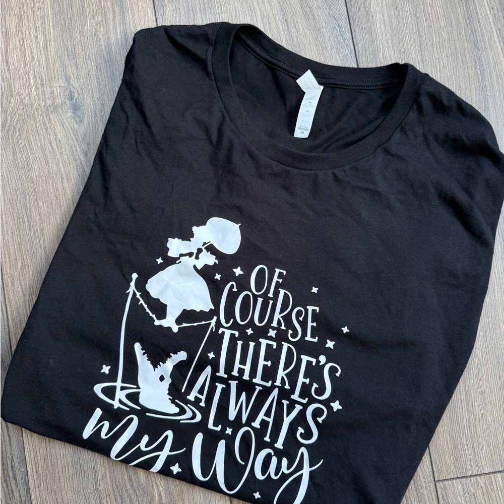 Disney Black and White Short Sleeve Tee
